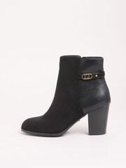 Lipsy Black Standard fit Mid Heel Almond Toe Ankle Boots - Image 5 of 5