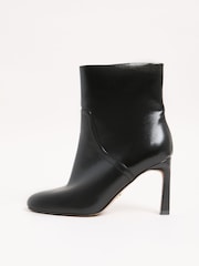 Lipsy Black Faux Leather High Heel Ankle Boots - Image 6 of 6