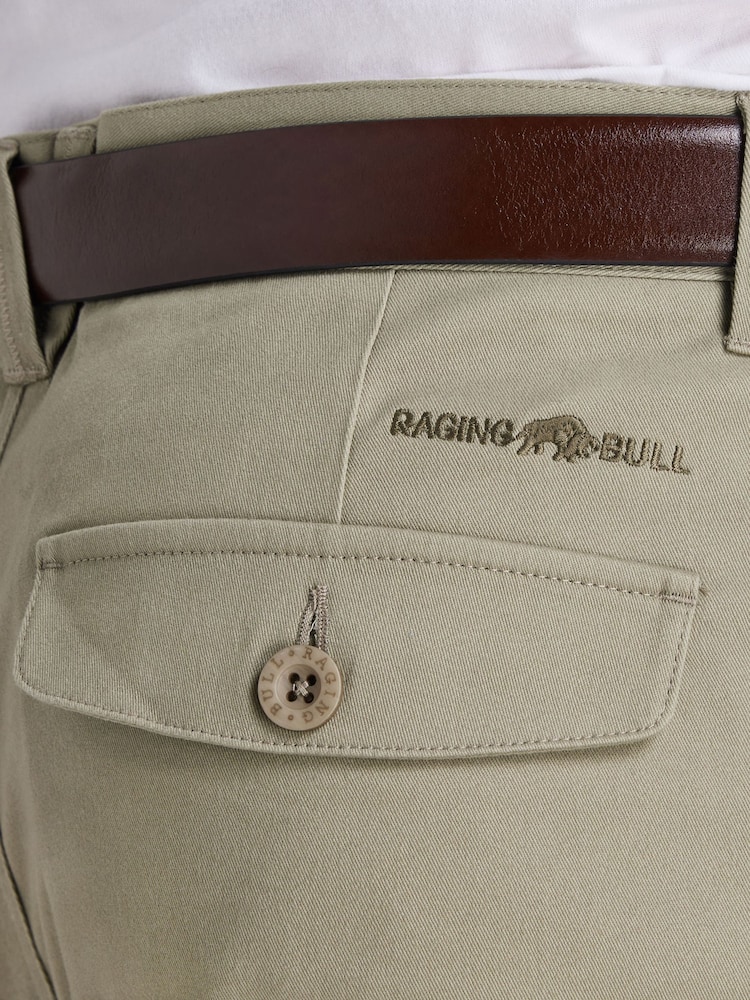 Pantalon chino Raging Bull vert classique - Image 3 of 5