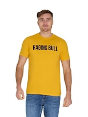 Raging Bull Yellow Boucle RB T-Shirt - Image 1 of 5