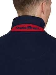 Raging Bull 100% Cotton Diagonal Panel Pique White Polo Shirt - Image 6 of 6