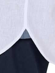 Raging Bull Classic Short Sleeve Linen White Shirt - Image 4 of 5