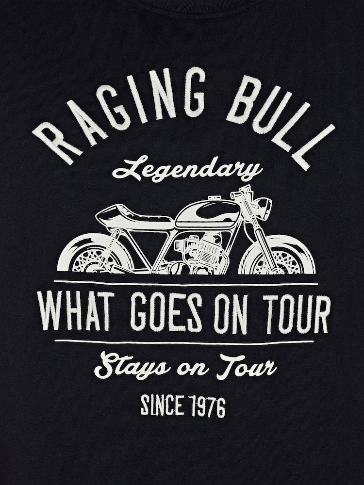 Raging Bull 100% Cotton Ride Out Black T-Shirt - Image 4 of 4