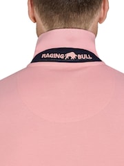 Raging Bull Pink Classic 100% Cotton Polo Shirt - Image 4 of 5