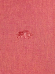 Raging Bull Pink Classic Long Sleeve Linen Shirt - Image 4 of 5