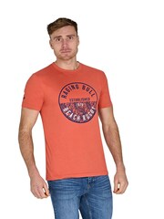Raging Bull Orange100% Cotton Beach Rugby T-Shirt - Image 1 of 5