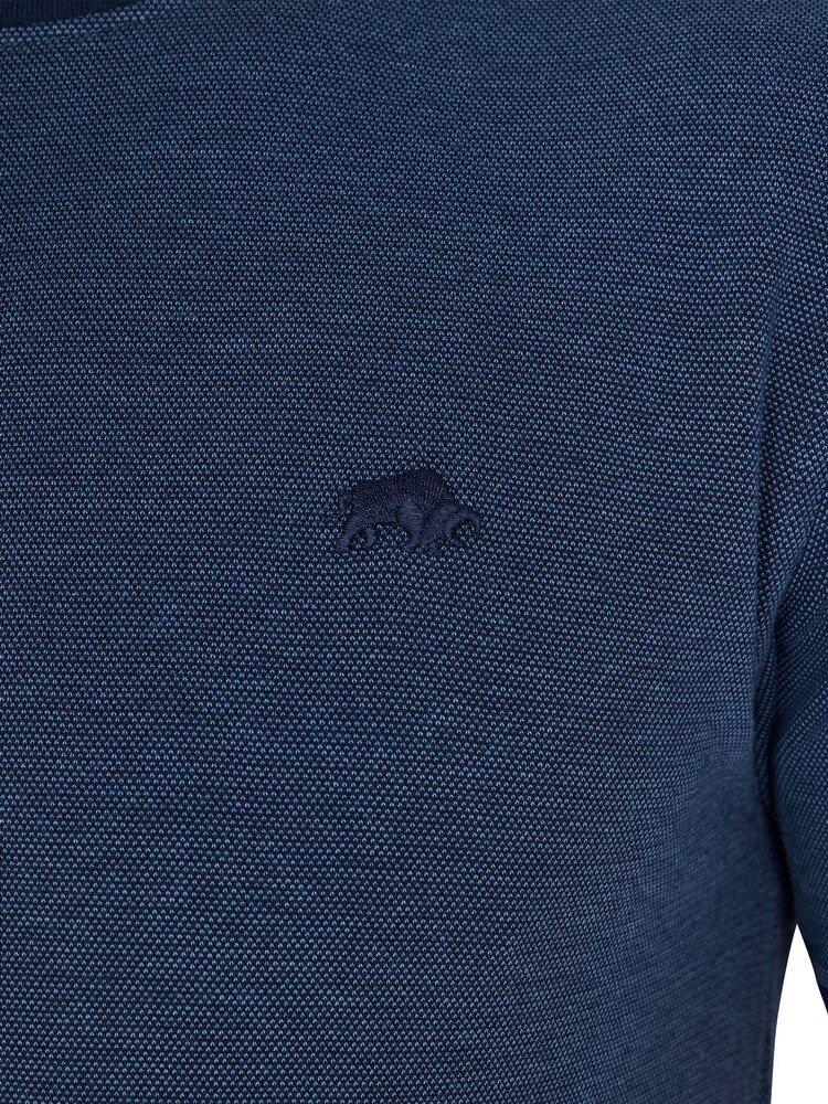 Raging Bull Blue 100% Cotton Pique Ringer T-Shirt - Image 5 of 5 Raging Bull Blue 100% Cotton Pique Ringer T-Shirt - Image 5 of 5