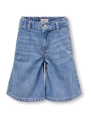 Elasitcated Waist Wide Long Bermuda Shorts - Изображение 2 из 4