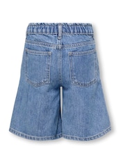 Elasitcated Waist Wide Long Bermuda Shorts - Изображение 3 из 4