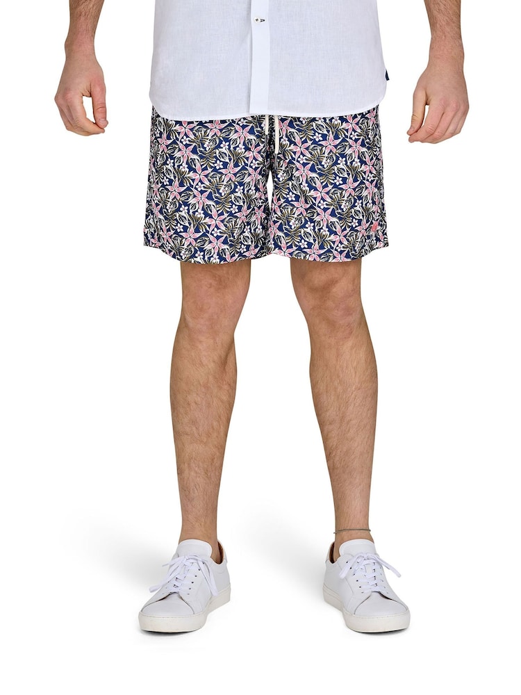 Raging Bull Blue Hawaiian Swim Shorts - Image 1 of 3
