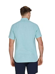 Raging Bull Green Classic Short Sleeve Linen Shirt - Image 2 of 5