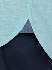 Raging Bull Green Classic Short Sleeve Linen Shirt - Image 5 of 5