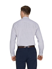 Raging Bull Purple Long Sleeve Tattershall Brushed 100% Cotton Shirt - Image 2 of 5