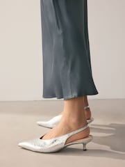 Charcoal Grey Satin Midi Skirt - Image 6 of 9