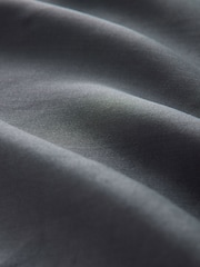 Charcoal Grey Satin Midi Skirt - Image 9 of 9