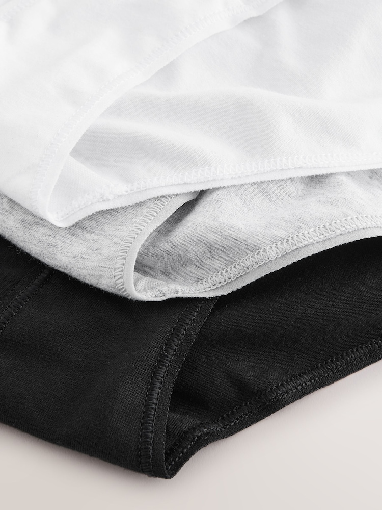 Black Cotton Logo Knickers 10 Pack - Image 9 of 10