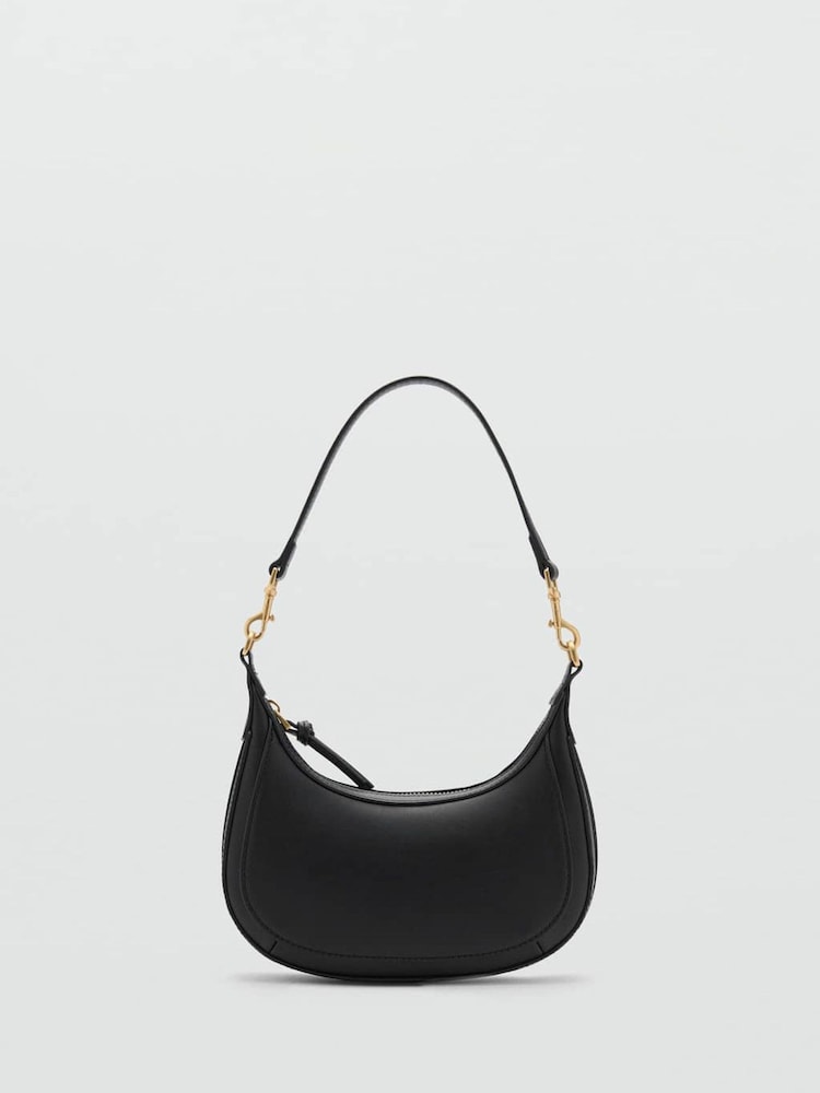 Mango Black Mini Oval Cross-Body Bag - Image 2 of 4