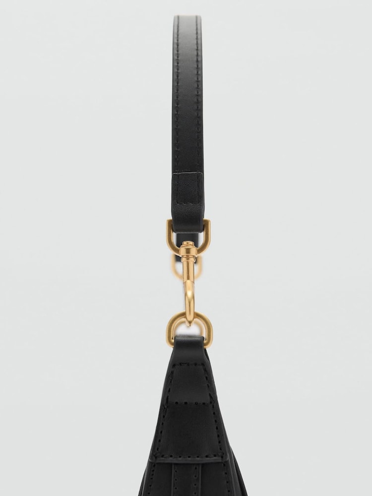 Mango Black Mini Oval Cross-Body Bag - Image 4 of 4 Mango Black Mini Oval Cross-Body Bag - Image 4 of 4