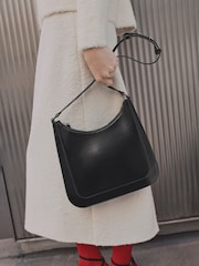Mango Black Square Shoulder Bag - Image 1 of 4