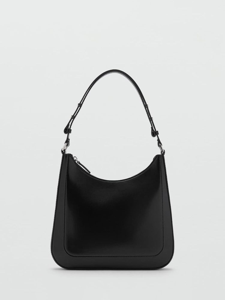 Mango Black Square Shoulder Bag - Image 2 of 4
