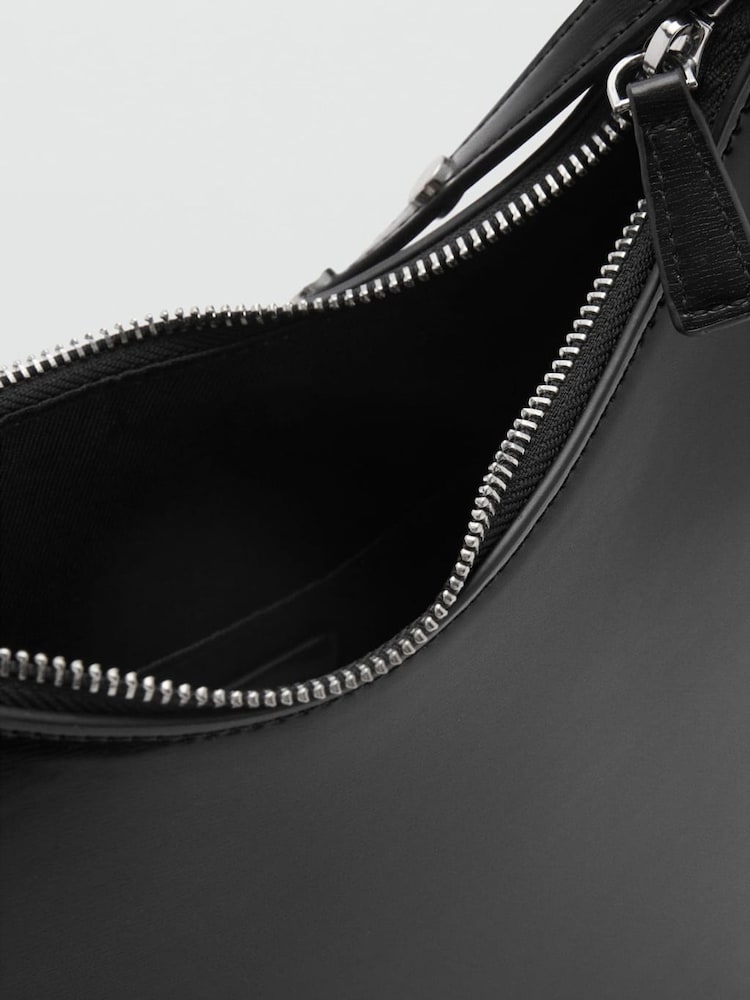 Mango Black Square Shoulder Bag - Image 4 of 4