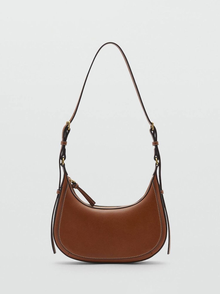 Mango Brown Oval Shoulder Bag - Image 1 of 3