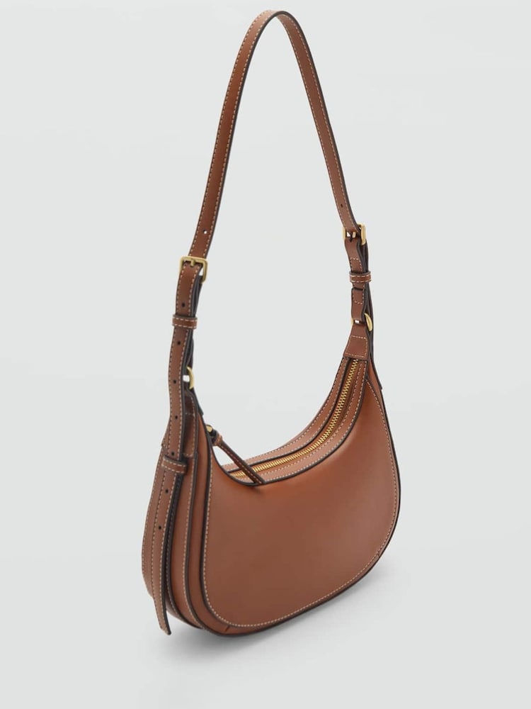 Mango Brown Oval Shoulder Bag - Image 2 of 3
