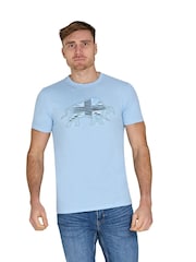 Raging Bull Blue 100% Cotton Slash Bull T-Shirt - Image 1 of 4