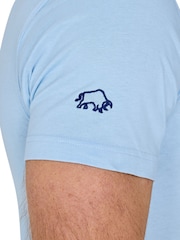 Raging Bull Blue 100% Cotton Slash Bull T-Shirt - Image 3 of 4