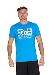 Raging Bull Blue Sport Foil T-Shirt - Image 1 of 4