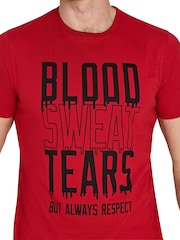 Raging Bull Red Sport Blood Sweat Tears T-Shirt - Image 3 of 4