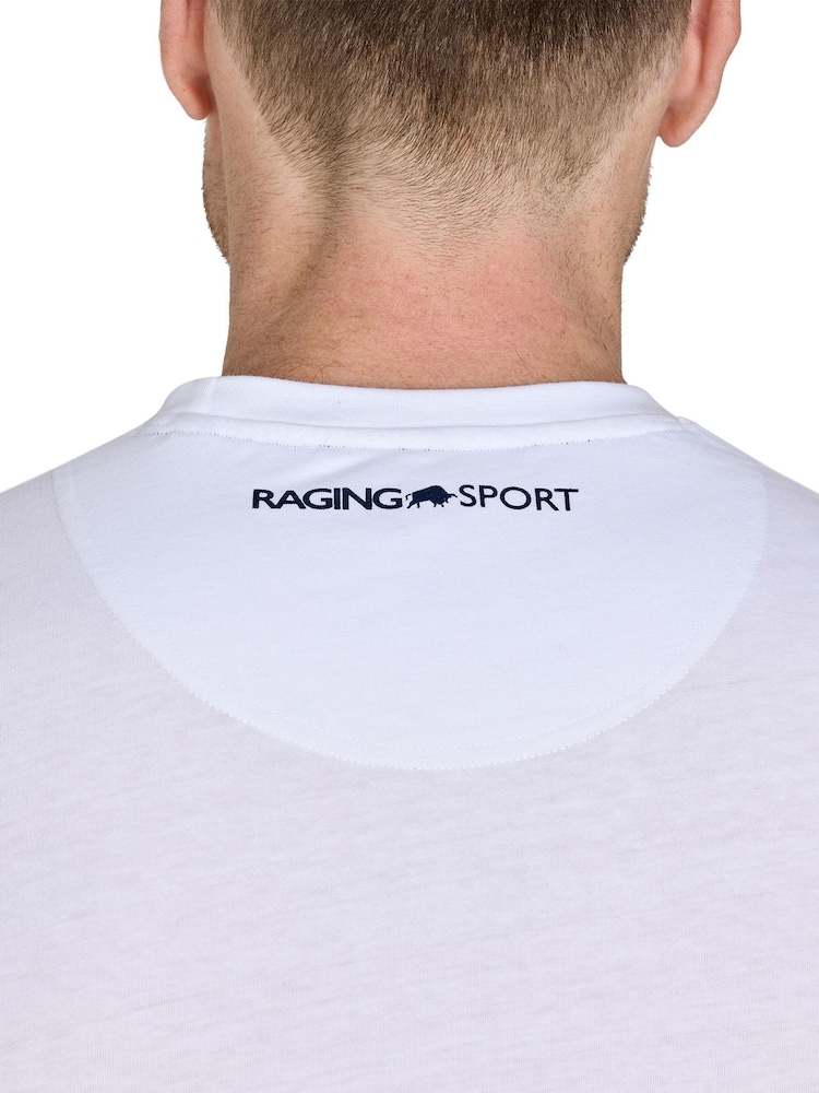 Raging Bull Sport No Pain Print White T-Shirt - Image 2 of 3