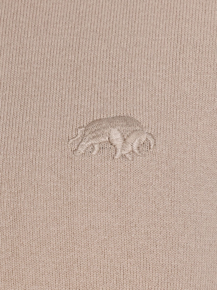 Raging Bull Natural 100% Cotton Short Sleeve Knitted Polo Shirt - Image 4 of 4