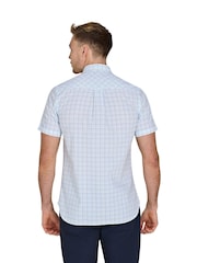 Raging Bull Short Sleeve Window Pane 100% Cotton Poplin White Shirt - Image 2 of 5