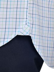 Raging Bull Short Sleeve Window Pane 100% Cotton Poplin White Shirt - Image 5 of 5