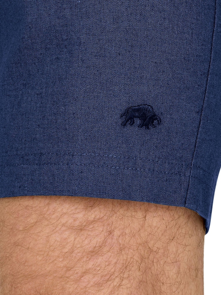 Raging Bull Blue Stretch Waist Shorts - Image 2 of 2 Raging Bull Blue Stretch Waist Shorts - Image 2 of 2