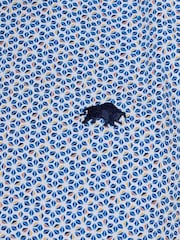 Raging Bull Short Sleeve Pentagon Pattern 100% Cotton Poplin White Shirt - Image 6 of 6