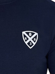 Raging Bull Blue 100% Cotton Rugby Club Back Print T-Shirt - Image 4 of 5