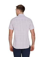 Raging Bull Short Sleeve Flower Geo 100% Cotton Poplin White Shirt - Image 2 of 5