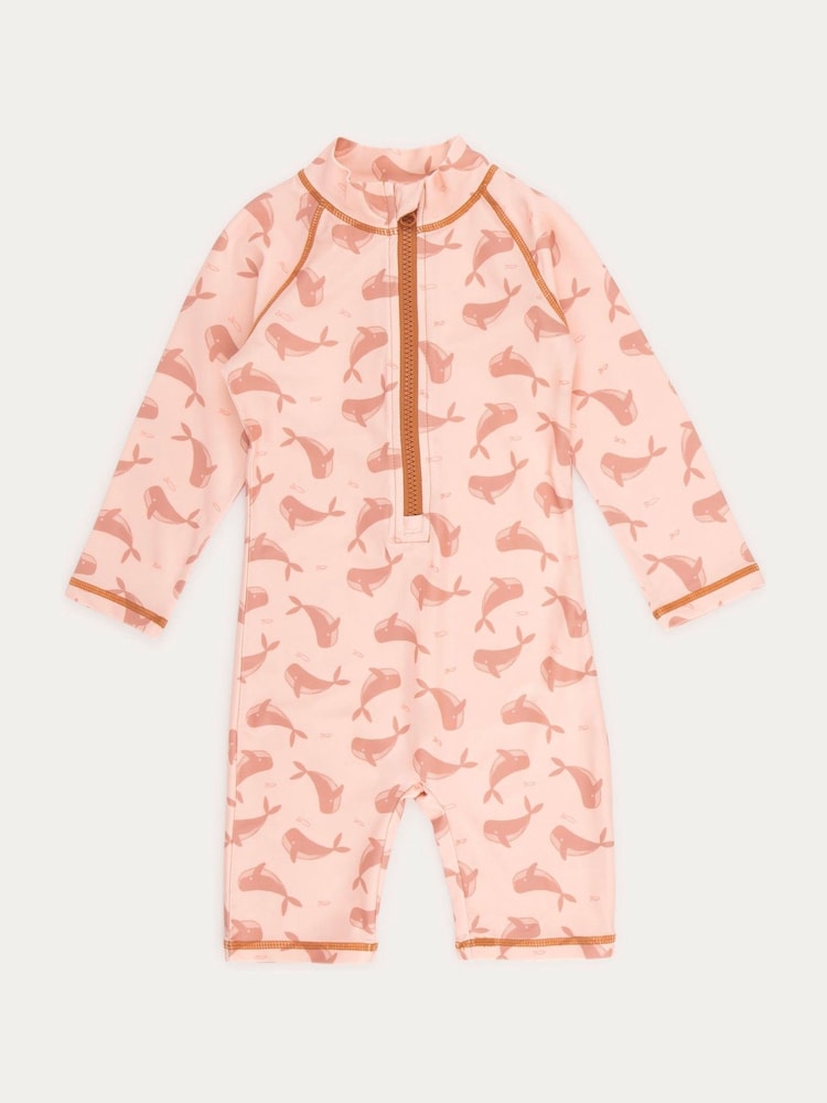 KIDLY Blue 3/4 Sleeve Sunsuit - Image 1 of 4