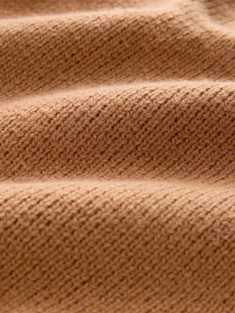 Ochre Yellow Regular Fit Twin Pocket Collared Cardigan with Wool - Image 7 of 7 Ochre Yellow Regular Fit Twin Pocket Collared Cardigan with Wool - Image 7 of 7