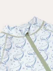 KIDLY Blue 3/4 Sleeve Sunsuit - Image 2 of 4