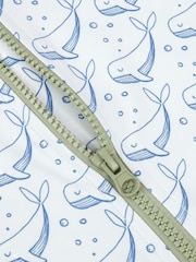 KIDLY Blue 3/4 Sleeve Sunsuit - Image 4 of 4