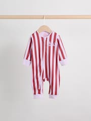 Multi Stripe Two Way Zip Baby Sleepsuits 3 Pack (0mths-3yrs) - Image 6 of 14