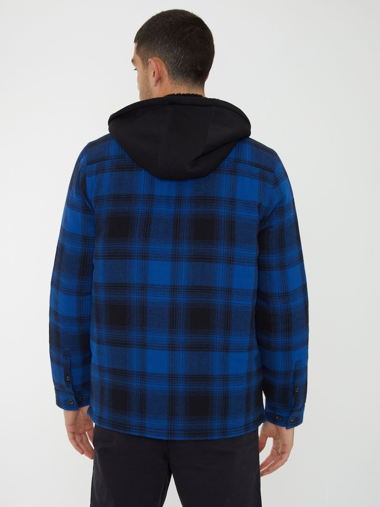 Threadbare Check Shacket with Borg Lined Hoodie - Imagen 2 de 5 Threadbare Check Shacket with Borg Lined Hoodie - Imagen 2 de 5
