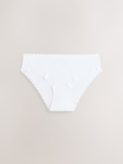 Black/White/Praline Nude Brazilian No VPL Scallop Knickers 7 Pack - Image 7 of 10