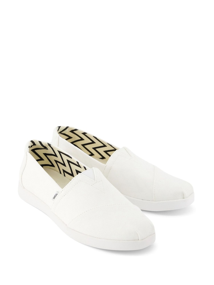 Toms Alpargata Plus White Shoes - Image 1 of 4 Toms Alpargata Plus White Shoes - Image 1 of 4