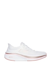Blanco - Skechers White Go Run Elevate 2.0 Banyan Slip In Trainers - Imagen 1 de 3