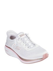 Blanco - Skechers White Go Run Elevate 2.0 Banyan Slip In Trainers - Imagen 2 de 3