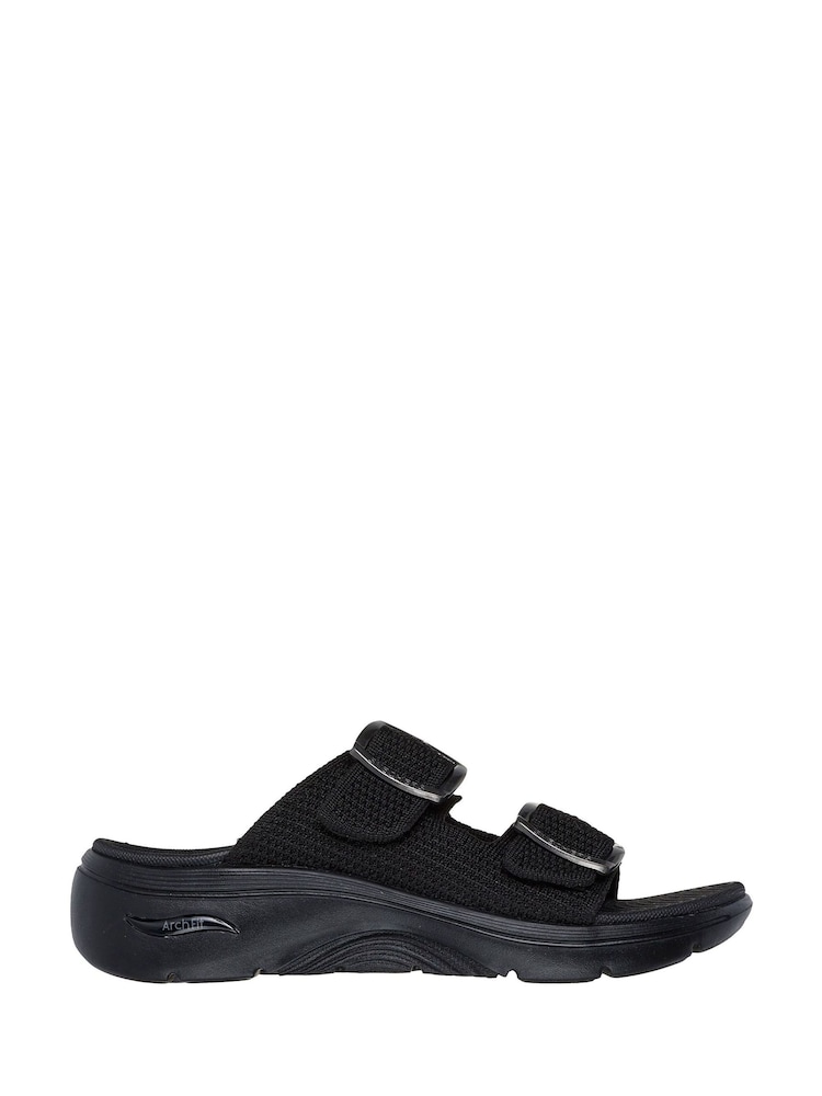 Skechers Black Go Walk Arch Fit 2.0 Destined Sandals - Image 1 of 1